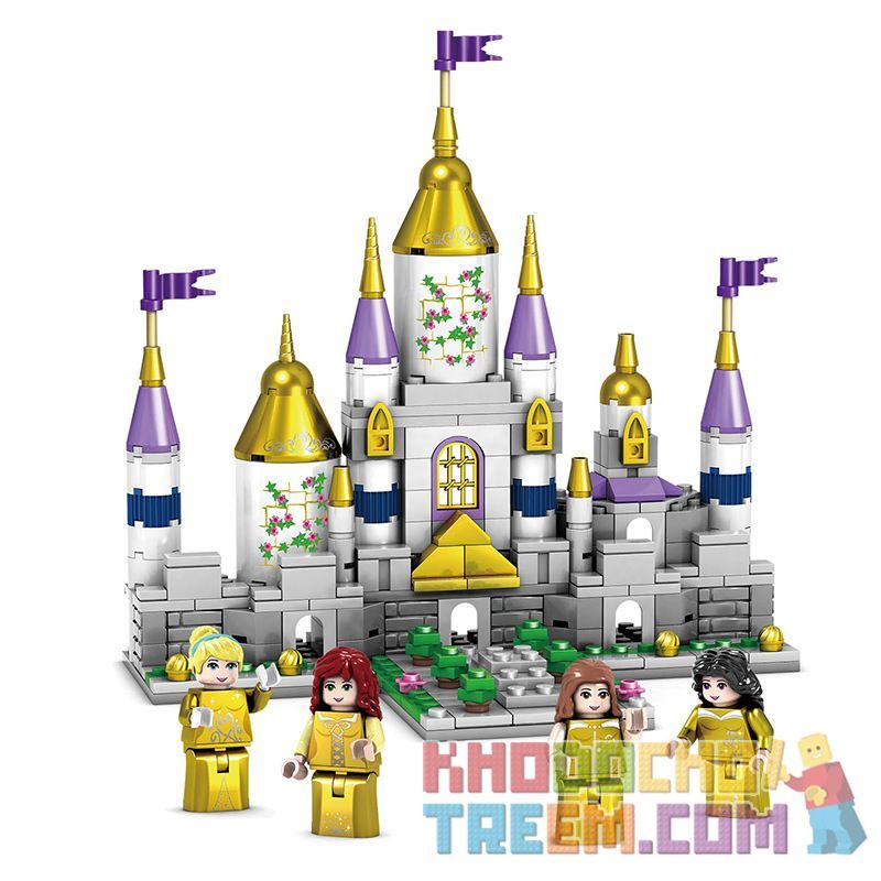 Kazi KY98709 98709 Xếp hình kiểu Lego FRIENDS Fantasy Golden Castle Four In One Lâu đài Vàng Tưởng Tượng Bốn Trong Một 