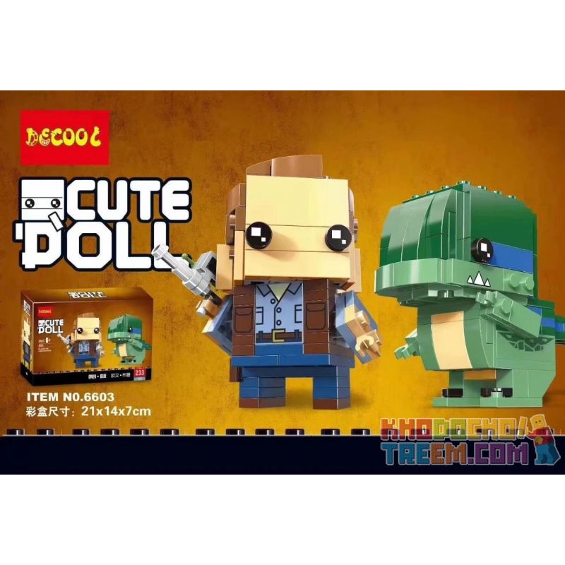 NOT Lego BRICKHEADZ 41614 Owen & Blue, Decool 6603 Jisi 6603 Xếp hình 234 khối NOT Lego BRICKHEADZ 41614 Owen & Blue, Decool 6603 Jisi 6603 Xếp hình 234 khối