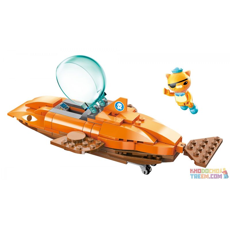 Enlighten 3701 Qman 3701 non  CÁ MẬP HỔ bộ đồ chơi xếp lắp ráp ghép mô hình Octonauts Thám Hiểm Đại Dương 113 khối
