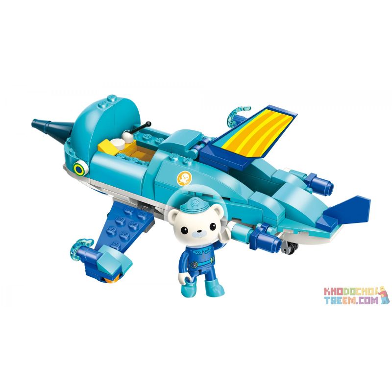 Enlighten 3702 Qman 3702 non  THUYỀN BUỒM bộ đồ chơi xếp lắp ráp ghép mô hình Octonauts Thám Hiểm Đại Dương 116 khối
