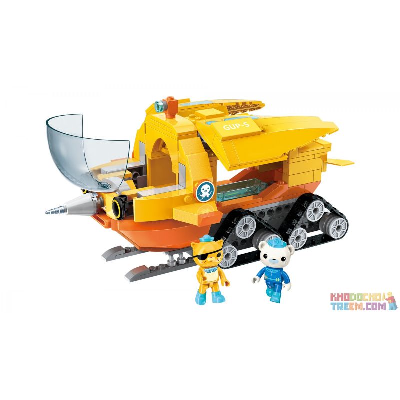 Enlighten 3704 Qman 3704 non  THUYỀN KỲ LÂN BIỂN bộ đồ chơi xếp lắp ráp ghép mô hình Octonauts Thám Hiểm Đại Dương 275 khối