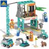 Kazi KY80457 80457 non  TRỤ SỞ DỰ ÁN ĐỊA ĐIỂM XÂY DỰNG PHÁ DỠ NHÀ KÍNH KHO BẢO TRÌ bộ đồ chơi xếp lắp ráp ghép mô hình City CONSTRUCTION Thành Phố 314 khối
