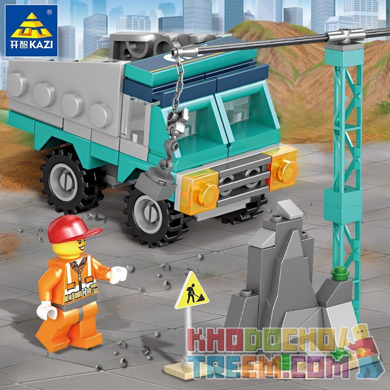Kazi KY80457 80457 non  TRỤ SỞ DỰ ÁN ĐỊA ĐIỂM XÂY DỰNG PHÁ DỠ NHÀ KÍNH KHO BẢO TRÌ bộ đồ chơi xếp lắp ráp ghép mô hình City CONSTRUCTION Thành Phố 314 khối