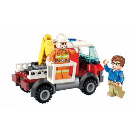 Enlighten 2802 Qman 2802 non  ĐỘI CỨU HỎA ĐƯỢC ĐIỀU ĐỘNG bộ đồ chơi xếp lắp ráp ghép mô hình Fire Rescure FIRERESCUE 112 khối