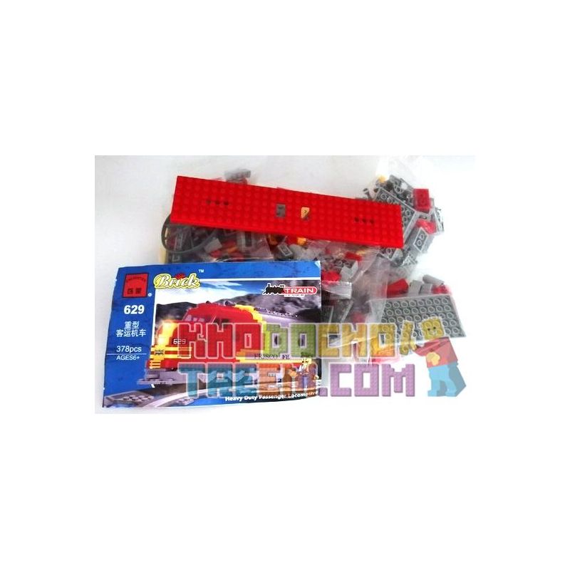 NOT Lego SANTA FE SUPER CHIEF 10020 Enlighten 629 Qman 629 xếp lắp ráp ghép mô hình SANTA FE SUPER CHIEF (KHÔNG PHẢI PHIÊN BẢN GIỚI HẠN) TÀU Trains Tàu Hỏa 434 khối