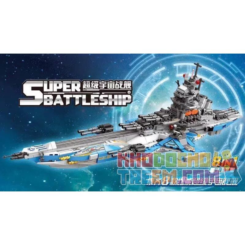 XINGBAO XB-13001 13001 XB13001 non  SIÊU TÀU VŨ TRỤ 8 TỔ HỢP bộ đồ chơi xếp lắp ráp ghép mô hình Military Army SUPER BATTLESHIP Quân Sự Bộ Đội