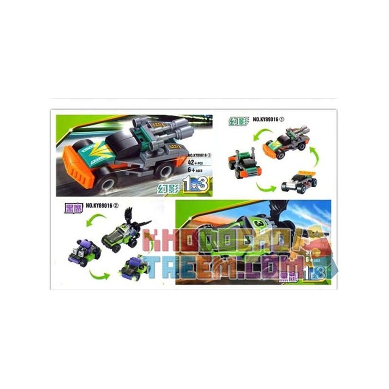 Kazi KY89016 89016 non  BOEING ĐUA 4 TỔ HỢP bộ đồ chơi xếp lắp ráp ghép mô hình Military Army ULTIMATE RACING BOEING Quân Sự Bộ Đội 152 khối