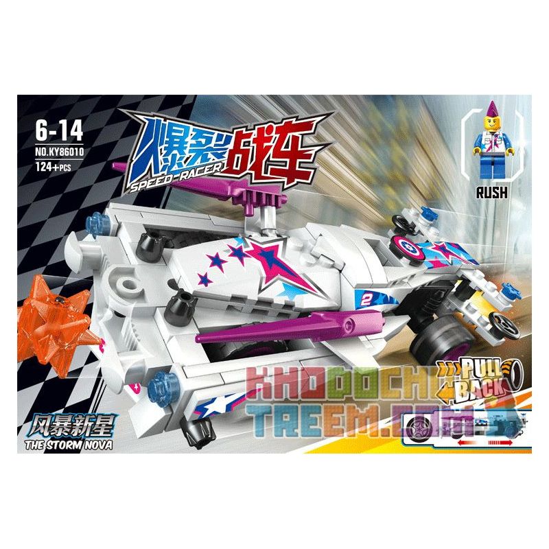 Kazi KY86010 86010 non  STAR NEW STAR. bộ đồ chơi xếp lắp ráp ghép mô hình Speed Racer SPEED RACER THE STORM NOVA Đua Tốc Độ 124 khối Kazi KY86010 86010 non  STAR NEW STAR. bộ đồ chơi xếp lắp ráp ghép mô hình Speed Racer SPEED RACER THE STORM NOVA Đua Tốc Độ 124 khối