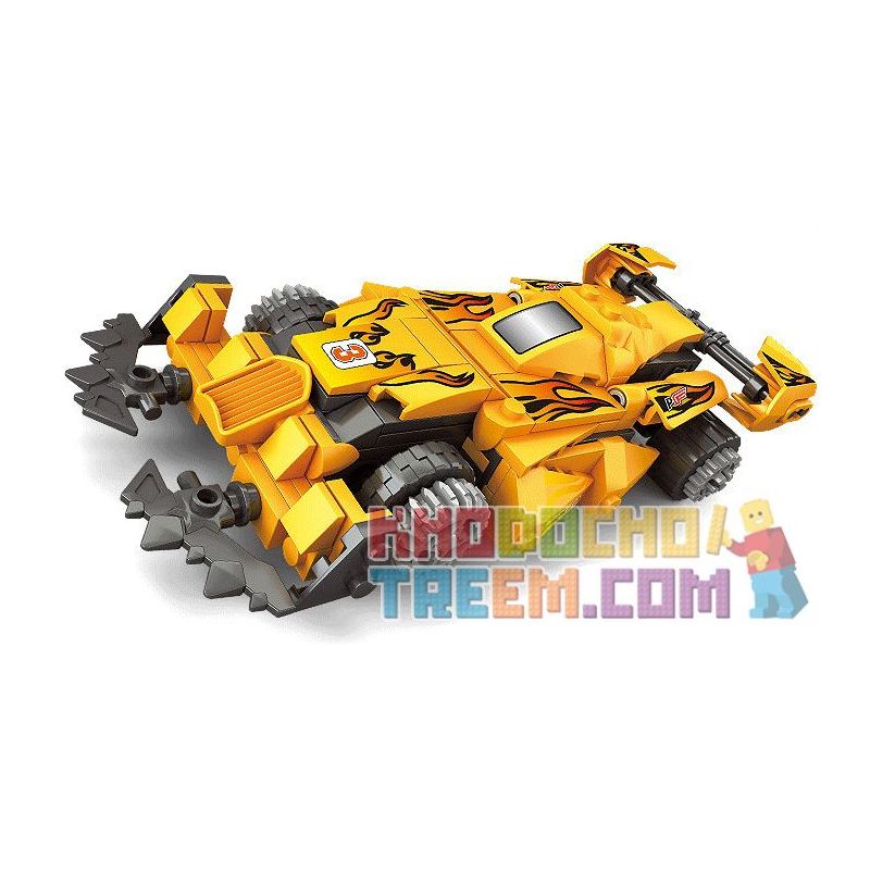 Kazi KY86011 86011 non Lego TÀU PHÁ ĐẤT bộ đồ chơi xếp lắp ráp ghép mô hình Speed Racer SPEED RACER SEISMIC WHEEL Đua Tốc Độ 136 khối