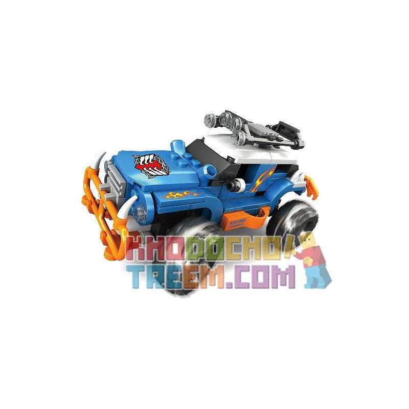 Kazi KY86015 86015 non Lego CHIẾN BINH SÓI CÔ ĐƠN bộ đồ chơi xếp lắp ráp ghép mô hình Speed Racer SPEED RACER ALONE WOLF WAR Đua Tốc Độ 146 khối