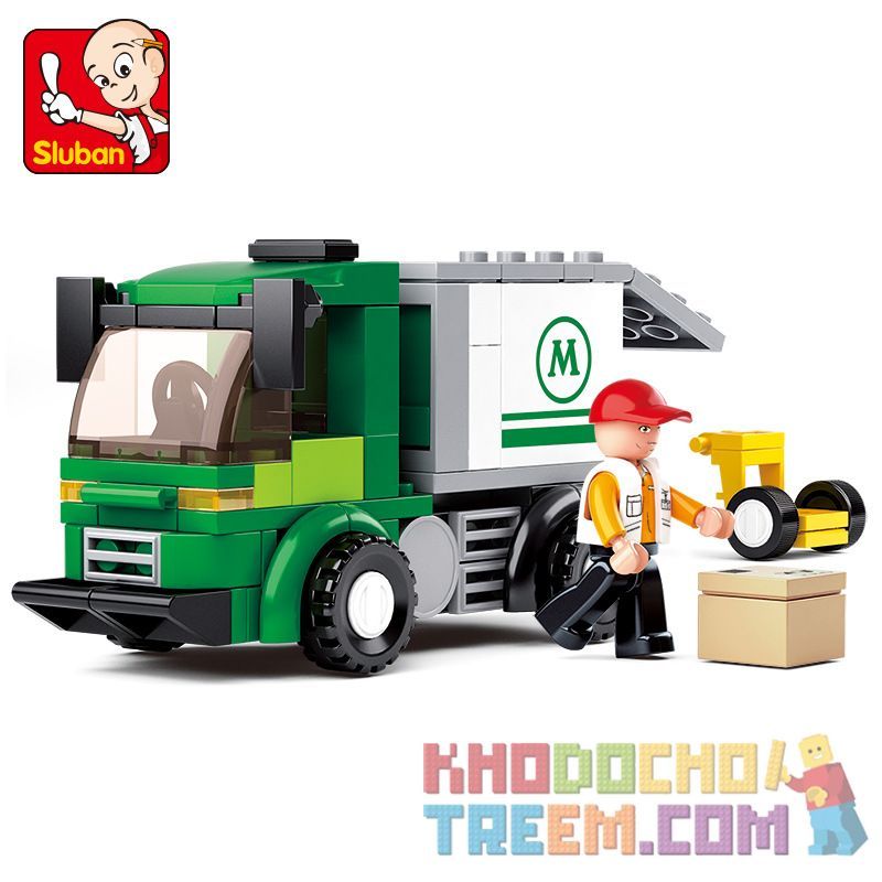 SLUBAN M38-B0368 B0368 0368 M38B0368 38-B0368 non Lego XE VAN NHỎ bộ đồ chơi xếp lắp ráp ghép mô hình City AVIATION Thành Phố 121 khối