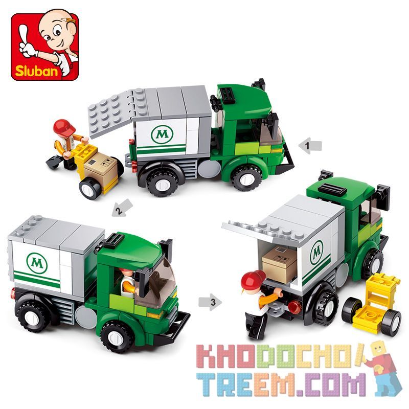 SLUBAN M38-B0368 B0368 0368 M38B0368 38-B0368 non  XE VAN NHỎ bộ đồ chơi xếp lắp ráp ghép mô hình City AVIATION Thành Phố 121 khối