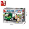 SLUBAN M38-B0368 B0368 0368 M38B0368 38-B0368 non  XE VAN NHỎ bộ đồ chơi xếp lắp ráp ghép mô hình City AVIATION Thành Phố 121 khối