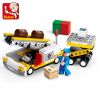SLUBAN M38-B0369 B0369 0369 M38B0369 38-B0369 non  XE CHUYỂN HÀNH LÝ bộ đồ chơi xếp lắp ráp ghép mô hình City AVIATION Thành Phố 222 khối