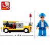 SLUBAN M38-B0369 B0369 0369 M38B0369 38-B0369 non  XE CHUYỂN HÀNH LÝ bộ đồ chơi xếp lắp ráp ghép mô hình City AVIATION Thành Phố 222 khối