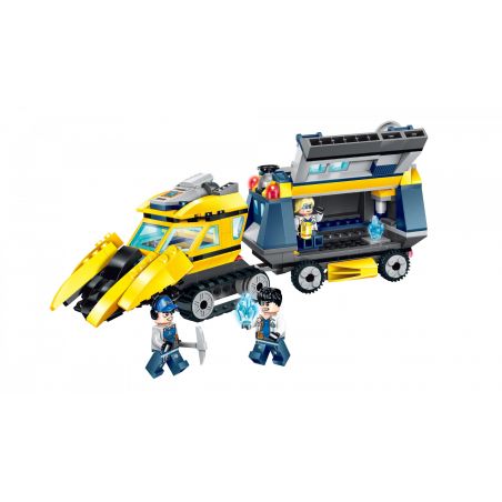 Enlighten 2406 Qman 2406 non  MÁY DÒ TIÊN PHONG bộ đồ chơi xếp lắp ráp ghép mô hình Kyanite Squad KYANITE SQUAD LABORATORY RV Đội Khai Khoáng 291 khối
