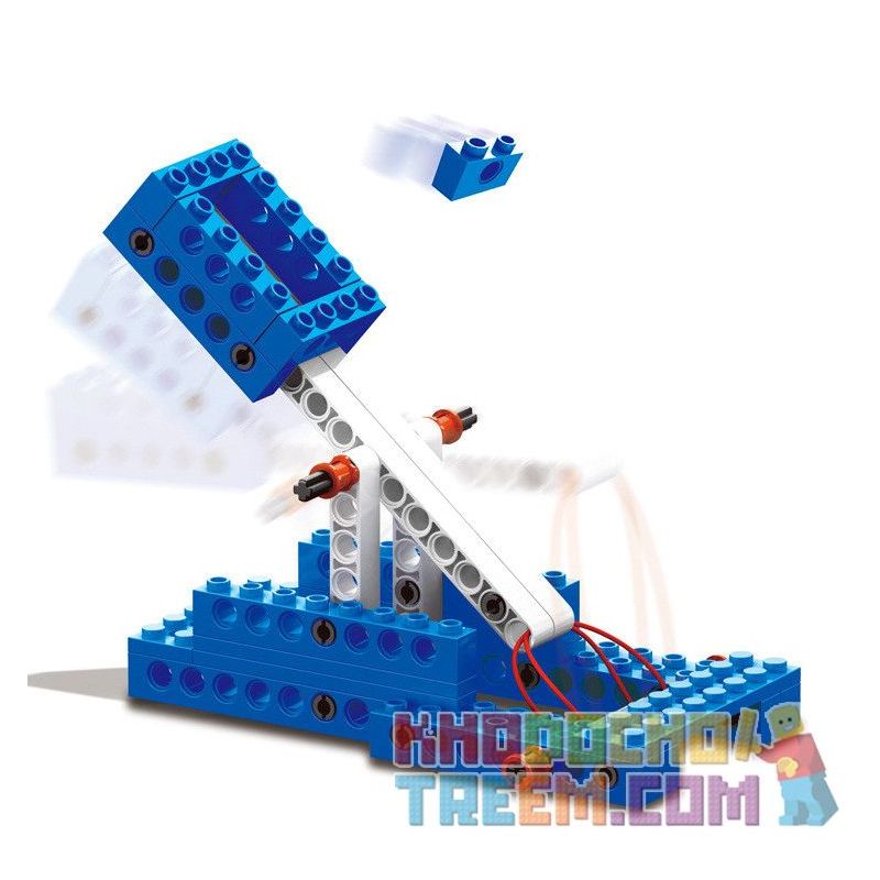 WANGE DR.LUCK 1402 non  CẦN TRỤC MÁY PHÓNG SÂU BƯỚM XE TRỌNG LỰC bộ đồ chơi xếp lắp ráp ghép mô hình Mindstorms POWER MACHINSRY CRANE、CATAPUL、CATERPILLARS、WEIGHT LIFTING MACHINE Lập Trình Khoa Học 173 khối