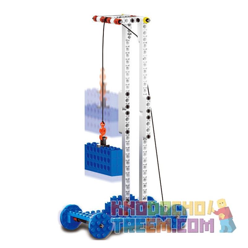 WANGE DR.LUCK 1402 non  CẦN TRỤC MÁY PHÓNG SÂU BƯỚM XE TRỌNG LỰC bộ đồ chơi xếp lắp ráp ghép mô hình Mindstorms POWER MACHINSRY CRANE、CATAPUL、CATERPILLARS、WEIGHT LIFTING MACHINE Lập Trình Khoa Học 173 khối