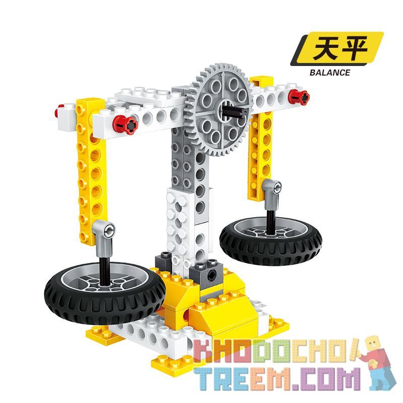 WANGE DR.LUCK 1405 non Lego MÁY DOMINO XE MẶT TRĂNG CỐI XAY GIÓ CÂN ...