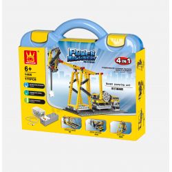 WANGE DR.LUCK 1406 non  BỘ PHẬN BƠM TIA CẦU TREO TÀU CƯỚP BIỂN MÁY KHÂU bộ đồ chơi xếp lắp ráp ghép mô hình Mindstorms POWER MACHINSRY BEAM PUMPING UNIT、SUSPENSION BRIDGE、PIRATE SHIP、SEWING MACHINE Lập Trình Khoa Học 178 khối