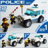 WANGE DR.LUCK 51011 non  XE TUẦN TRA CẢNH SÁT bộ đồ chơi xếp lắp ráp ghép mô hình City POLICE Thành Phố 217 khối