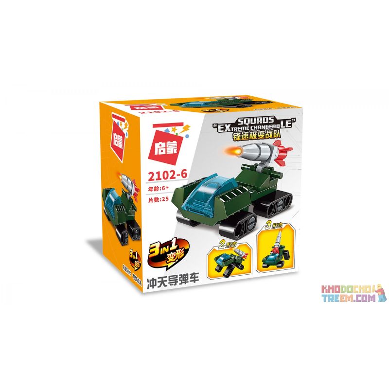 Enlighten 2102 Qman 2102 non  TỐC ĐỘ PHÍA TRƯỚC CỰC KỲ THAY ĐỔI ĐỘI 10 PHONG CÁCH bộ đồ chơi xếp lắp ráp ghép mô hình Creator SQUADS EXTREME CHANGERBLE Sáng Tạo 278 khối