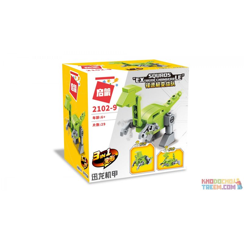 Enlighten 2102 Qman 2102 non  TỐC ĐỘ PHÍA TRƯỚC CỰC KỲ THAY ĐỔI ĐỘI 10 PHONG CÁCH bộ đồ chơi xếp lắp ráp ghép mô hình Creator SQUADS EXTREME CHANGERBLE Sáng Tạo 278 khối