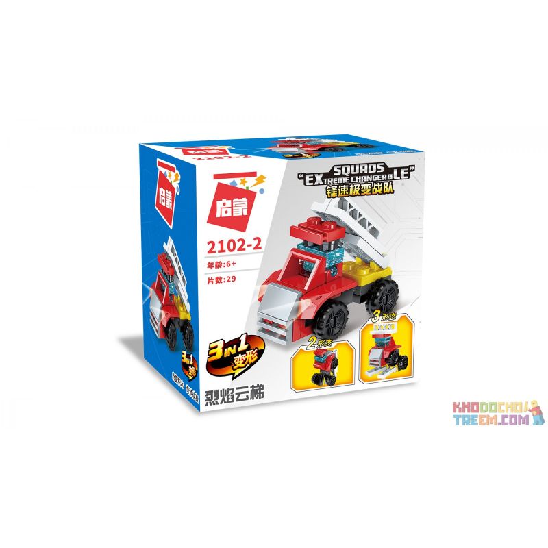 Enlighten 2102 Qman 2102 non  TỐC ĐỘ PHÍA TRƯỚC CỰC KỲ THAY ĐỔI ĐỘI 10 PHONG CÁCH bộ đồ chơi xếp lắp ráp ghép mô hình Creator SQUADS EXTREME CHANGERBLE Sáng Tạo 278 khối