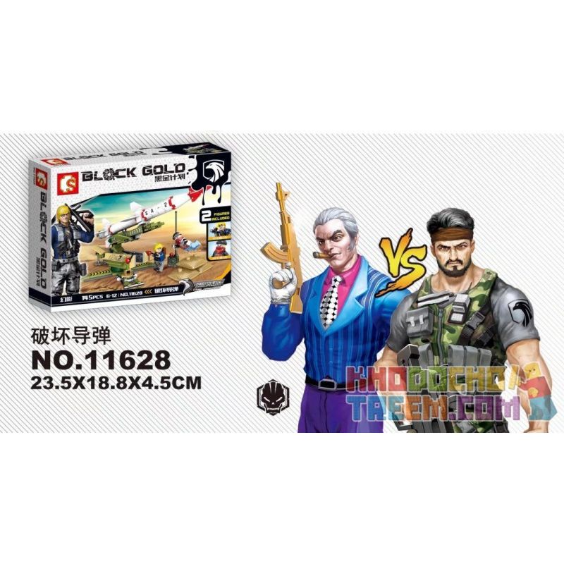 SEMBO 11628 non  TÊN LỬA PHÁ HOẠI bộ đồ chơi xếp lắp ráp ghép mô hình Black Gold Cuộc Chiến Vàng Đen 145 khối SEMBO 11628 non  TÊN LỬA PHÁ HOẠI bộ đồ chơi xếp lắp ráp ghép mô hình Black Gold Cuộc Chiến Vàng Đen 145 khối