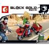 SEMBO 11600 non  XE BA BÁNH TUYỆT VỌNG bộ đồ chơi xếp lắp ráp ghép mô hình Black Gold Cuộc Chiến Vàng Đen 67 khối