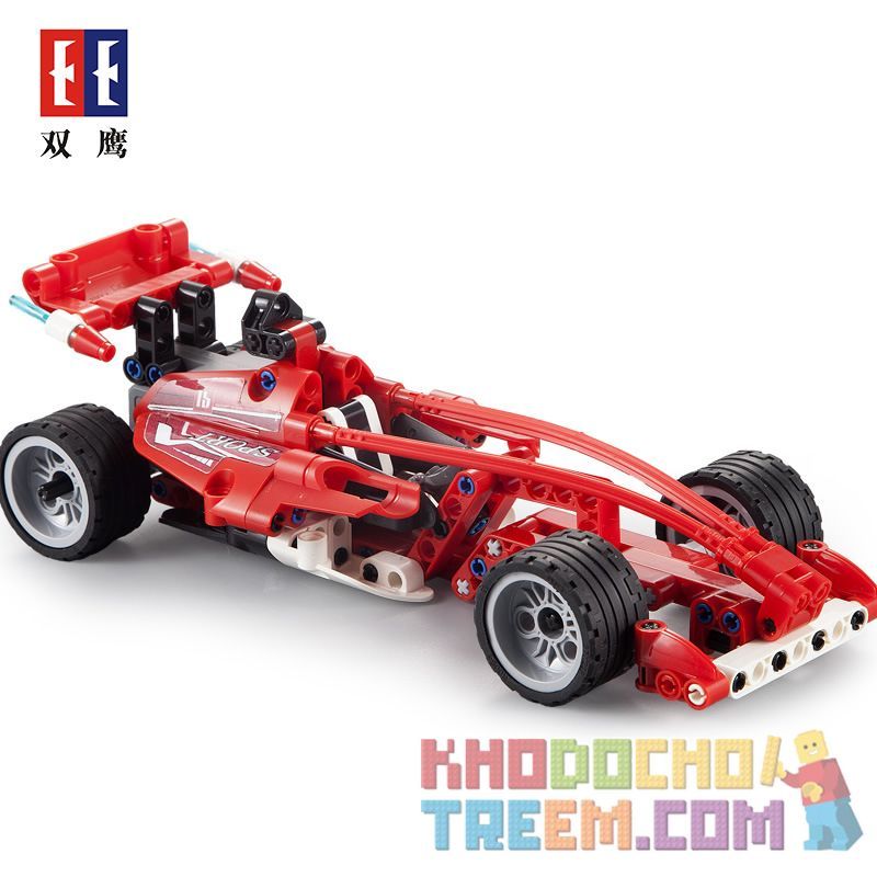 DOUBLEE CADA C52016 52016 non Lego XE ĐUA CÔNG THỨC bộ đồ chơi xếp lắp ráp ghép mô hình Technic Kỹ Thuật Công Nghệ Cao Mô Hình Phương Tiện 144 khối