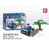 SEMBO 603007 non  MÁY CÀY TUYẾT BÁNH XÍCH bộ đồ chơi xếp lắp ráp ghép mô hình Rescue Team Đội Cứu Hộ 125 khối