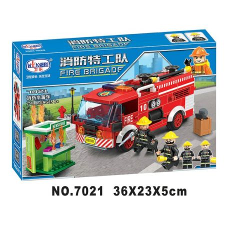 IBLOCK PL-920-126 920-126 PL920-126 Winner 7021 non  TÀU CHỞ NƯỚC CỨU HỎA bộ đồ chơi xếp lắp ráp ghép mô hình Fire Rescure FIRE BRIGADE 256 khối