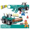 Kazi KY90456 90456 non  MÁY ỦI LỚN LẤY GỖ NẶNG bộ đồ chơi xếp lắp ráp ghép mô hình City CONSTRUCTION Thành Phố 270 khối