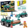 Kazi KY90456 90456 non  MÁY ỦI LỚN LẤY GỖ NẶNG bộ đồ chơi xếp lắp ráp ghép mô hình City CONSTRUCTION Thành Phố 270 khối