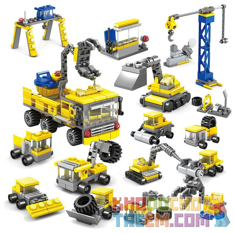 Kazi KY80451 80451 non Lego 16 LOẠI ĐỘI XÂY DỰNG ĐÔ THỊ bộ đồ chơi xếp lắp ráp ghép mô hình City CONSTRUCTION Thành Phố