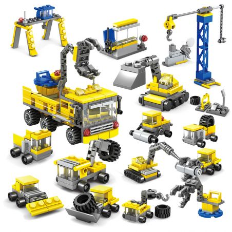 Kazi KY80451 80451 non  16 LOẠI ĐỘI XÂY DỰNG ĐÔ THỊ bộ đồ chơi xếp lắp ráp ghép mô hình City CONSTRUCTION Thành Phố