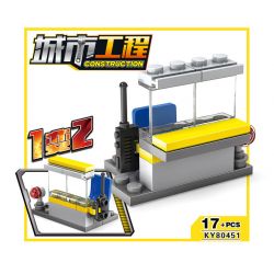 Kazi KY80451 80451 non  16 LOẠI ĐỘI XÂY DỰNG ĐÔ THỊ bộ đồ chơi xếp lắp ráp ghép mô hình City CONSTRUCTION Thành Phố