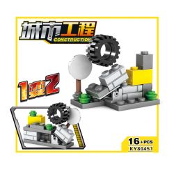 Kazi KY80451 80451 non  16 LOẠI ĐỘI XÂY DỰNG ĐÔ THỊ bộ đồ chơi xếp lắp ráp ghép mô hình City CONSTRUCTION Thành Phố