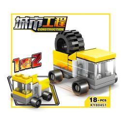 Kazi KY80451 80451 non  16 LOẠI ĐỘI XÂY DỰNG ĐÔ THỊ bộ đồ chơi xếp lắp ráp ghép mô hình City CONSTRUCTION Thành Phố