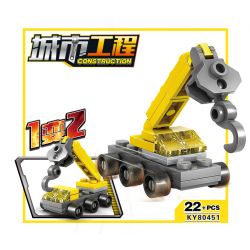 Kazi KY80451 80451 non  16 LOẠI ĐỘI XÂY DỰNG ĐÔ THỊ bộ đồ chơi xếp lắp ráp ghép mô hình City CONSTRUCTION Thành Phố