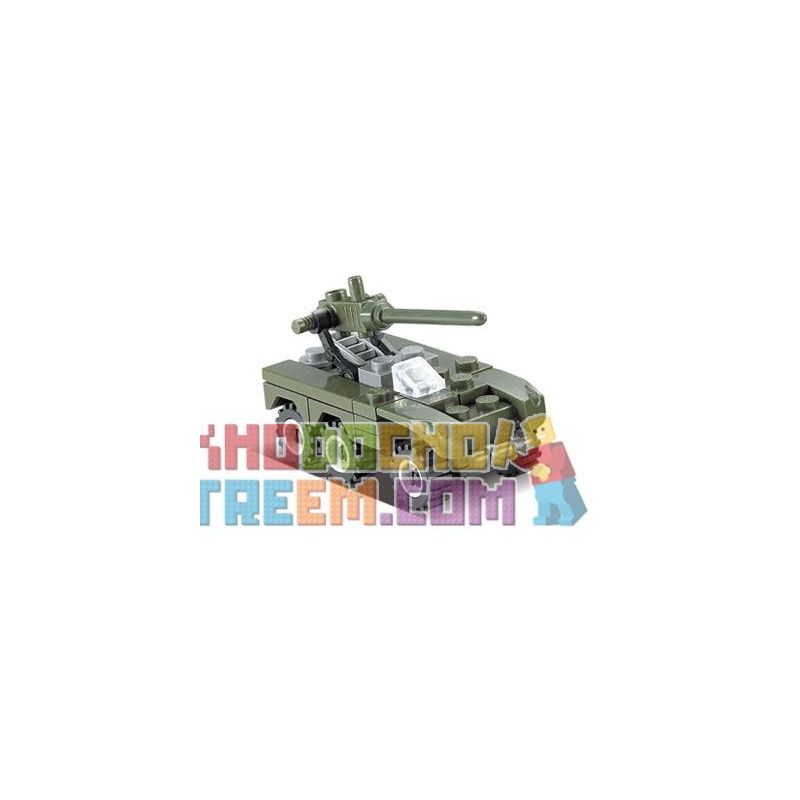 Kazi KY84012 84012 non Lego XE PHÒNG KHÔNG bộ đồ chơi xếp lắp ráp ghép mô hình Field Army Chiến Trường 40 khối