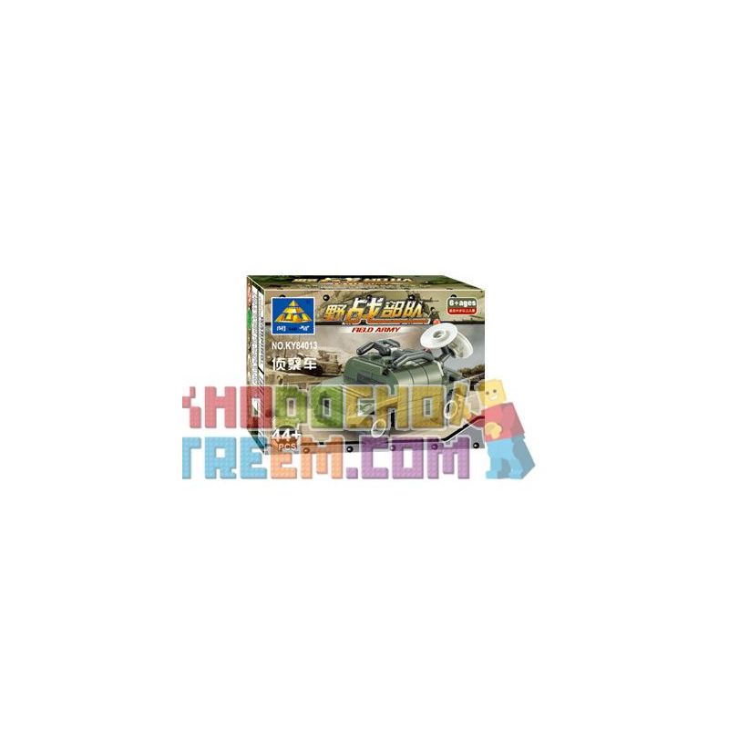 Kazi KY84013 84013 non  XE HƯỚNG ĐẠO bộ đồ chơi xếp lắp ráp ghép mô hình Field Army Chiến Trường 44 khối