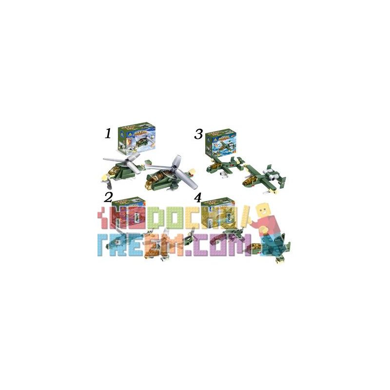 Kazi KY84053 84053 non  16 XE TĂNG bộ đồ chơi xếp lắp ráp ghép mô hình Field Army Chiến Trường