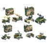 Kazi KY84053 84053 non  16 XE TĂNG bộ đồ chơi xếp lắp ráp ghép mô hình Field Army Chiến Trường