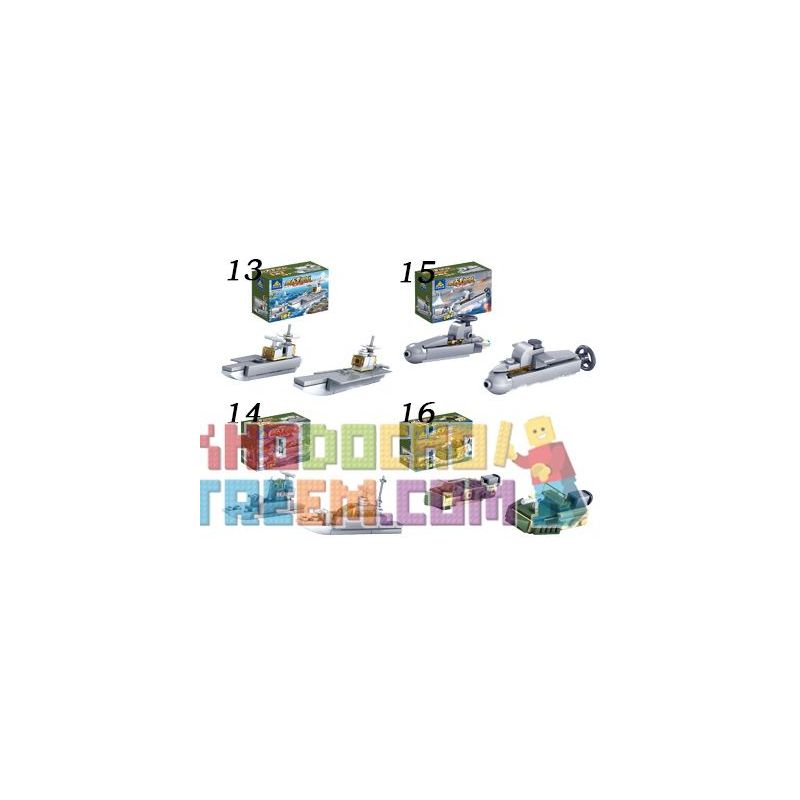 Kazi KY84053 84053 non  16 XE TĂNG bộ đồ chơi xếp lắp ráp ghép mô hình Field Army Chiến Trường