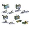Kazi KY84053 84053 non  16 XE TĂNG bộ đồ chơi xếp lắp ráp ghép mô hình Field Army Chiến Trường