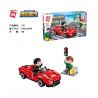 QMAN 1131 non  XE THỂ THAO MA THUẬT bộ đồ chơi xếp lắp ráp ghép mô hình Colorful City COLORFULCITY Thành Phố Sắc Màu 158 khối