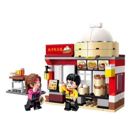 Enlighten 1132 Qman 1132 non  CỬA HÀNG YUE ZAO BAOZI bộ đồ chơi xếp lắp ráp ghép mô hình Colorful City COLORFULCITY Thành Phố Sắc Màu 122 khối