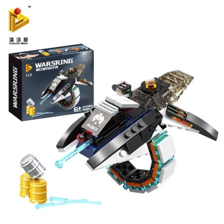 PanlosBrick 662001 Panlos Brick 662001 non  KHÓA ĐÁ ĐEN bộ đồ chơi xếp lắp ráp ghép mô hình Wars Ring MOBIS WARSRING Nhẫn Chiến Đấu 140 khối